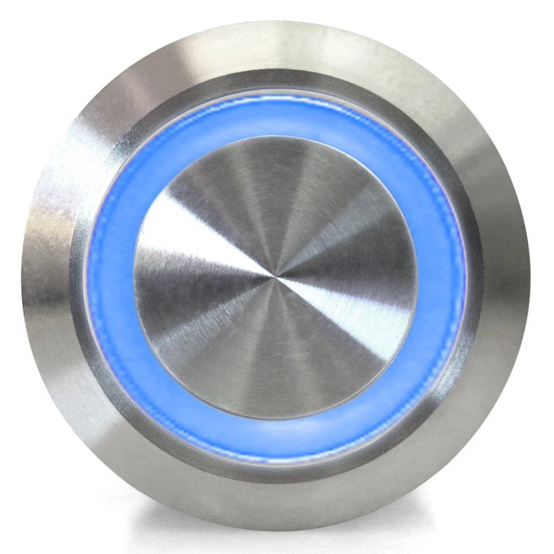 AutoLöc Power Accessories 22mm Billet 12V Momentary Push Button Switch