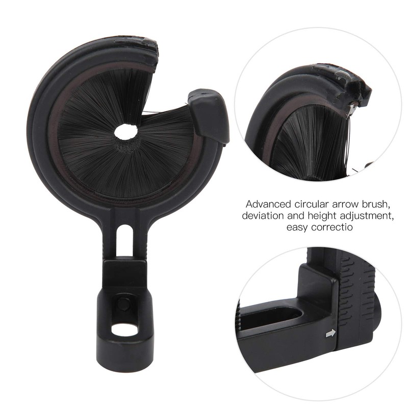 Keenso Arrow Rest Brush, Double-Sided Brush Arrow Rest Effective Professional