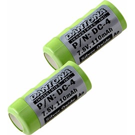 Synergy Digital Dog Collar Batteries, Compatible with DogWatch DG-8000 Large Gray Dog Collar, (Silver Oxide, 7.5V, 110 mAh) Ultra High Capacity, combo-pack includes: 2 x DC-4 Batteries