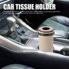 Car Tissue Holder Lightweight Leather and Tungsten Steel Car Tissues