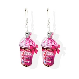 Valentines Day Earrings for Women Red Heart Earrings Love Envelope Dangle Earrings Cute Bear Earrings Valentines Day Accessories for Women Valentine's Day Gifts for Her