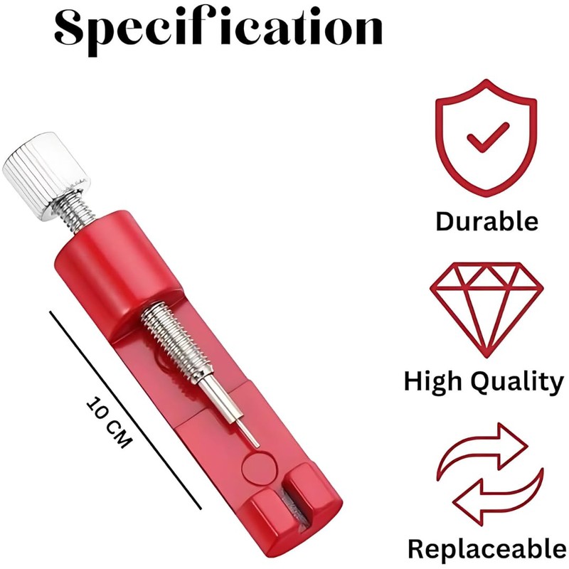 Metal Watch Link Removal Kit- Watch Repair Tool-Pin Remover Adjust-Replacement