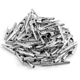 50 pcs 5cm Iron Alligator Clips for Electrical Testing and Precision Clamping, Suitable for Lab, Home and Workshop Precision