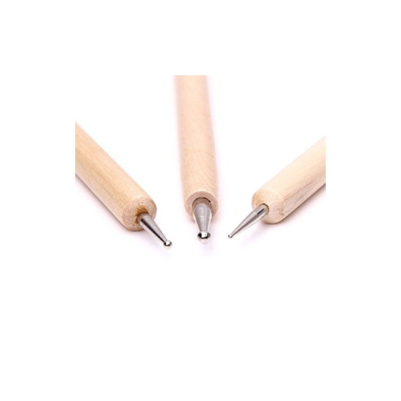 ULTNICE 3 Pcs Embossing Pen Tool for Embossing Pattern Clay