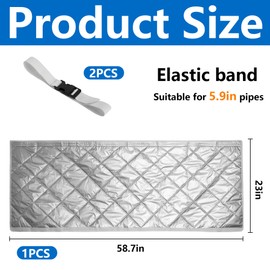 1 Piece 150 x 50 cm Hose Cover for Portable Air Conditioners - Climate Hose Cover Insulation - Air Conditioning Exhaust Hose Insulation Protective Cover