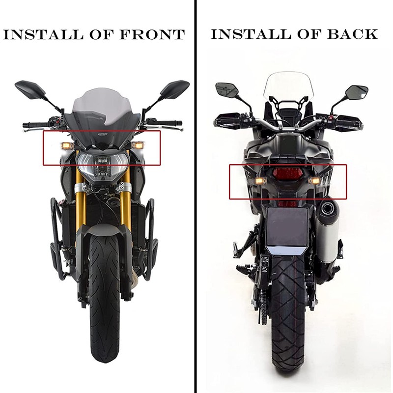 4pcs Motorcycle Indicator Light 12V 6LED Indicator Lights Motorcycle Indicator