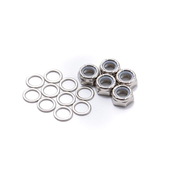 Elos Skateboard Skateboard Truck Hardware Axle Nuts 5 Axle Washers