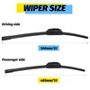 22"+19" Windshield Wiper Blades OEM Quality All Season Windshield Wiper