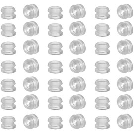 Fielect 50Pcs Rubber Grommets Wire Protector 6mm Inner Dia Oil Resistant Armature Rubber Grommets for Wiring