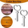 Rsoise Cedar Box Key, Replacement for Lane Mini Keepsake Boxes,