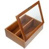 Operitacx Acrylic Front Display Case Shadow Boxes Wooden Display Cabinet