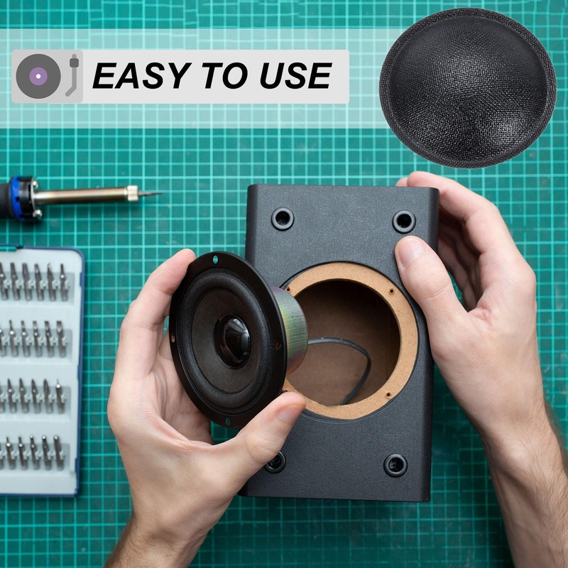 sourcing map 2 Pcs Speaker Dust Cap 35mm/1.4" Outer Diameter