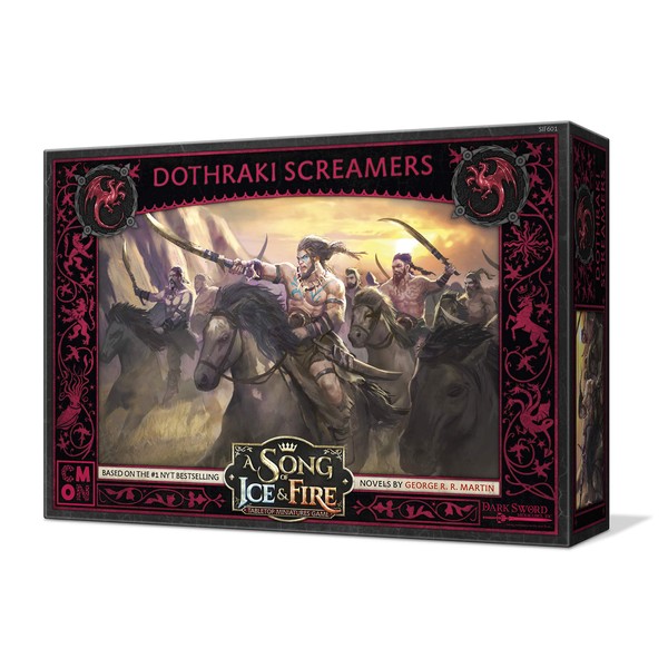 A Song of Ice and Fire Tabletop Miniatures Dothraki Screamers Unit Box - Savage Raiders of The Great Grass Sea, Strategy Game for Adults, Ages 14+, 2+ Players, 45-60 Minute Playtime, Made by CMON