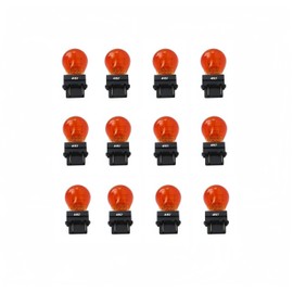 Kadiby 12 Pack 4157NA 4157A Bulb, Braking/DRL(Daytime Running Lamp) /Turn Signal Auto Light Bulbs 3157A 3057A 3457A 3757A 4057A 12v 27/7w Fit for Silverado Malibu Tacoma Tundra 4Runner Sierra Yukon