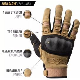 Valken 발켄 줄루 전술 장갑 [XX-Large] Valken Zulu Tactical Gloves [XX-Large]