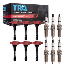 TRQ TKA05999 TRQ Performance Ignition Coils Spark Plugs Compatible with 2009-2012 INFINITI G37