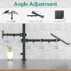 WALI Single LCD Monitor Desk Mount Fully Adjustable Stand with