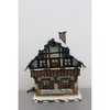 Small Figures & Ornaments Winter children House with Balcony illuminated