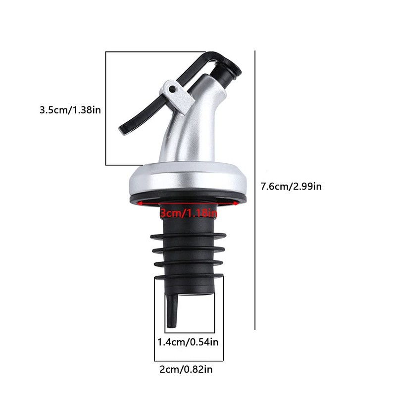 Cystarry 10 PCS Oil Pour Spouts, Olive Oil Vinegar Wine