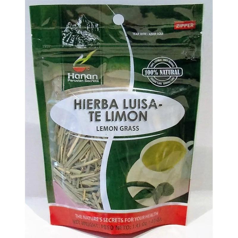 Hanan-Peru Hierba Luisa Hierba (Lemon Grass Herbs) 40 Grs.