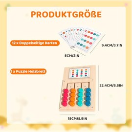 Games for Dementia, Seniors Employment, Wooden Dementia Games with 12 Cards, Colour Memory Activity for Dementia, Dementia Activities for Seniors