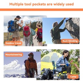 Multitool Sheath EDC Pocket Organizer Flashlight Sheath Multitool Pouch, EDC Belt Organizer for Pen/Flashlight/Folding Knife Small Belt Tool Pouch Utility Holder Sheath Flashlight Holster (Black)