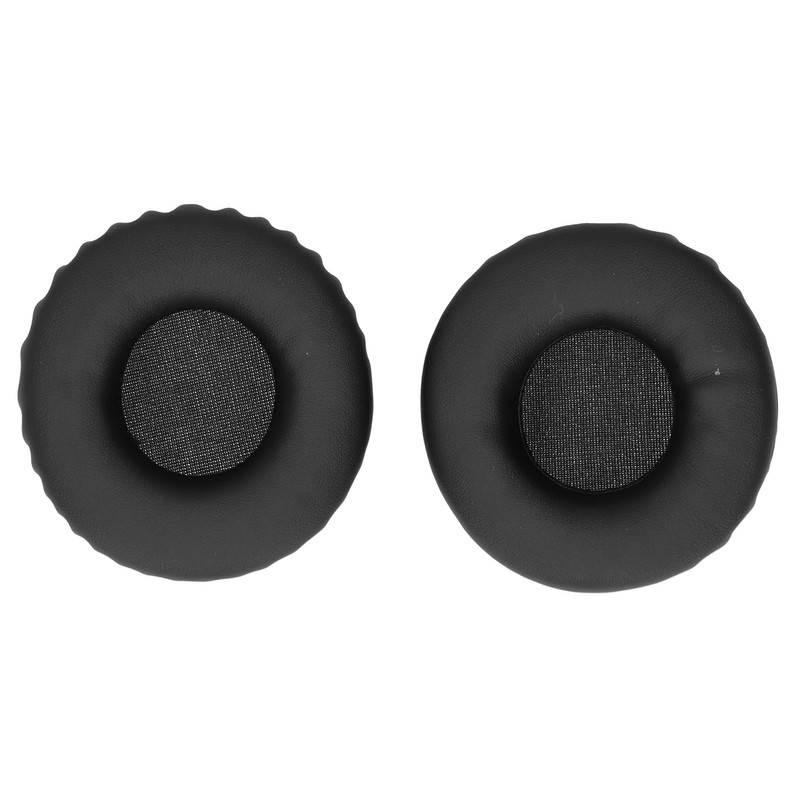 Headphone Ear Cover Cushion Sponge Earpad Artificial Leather Black Fit