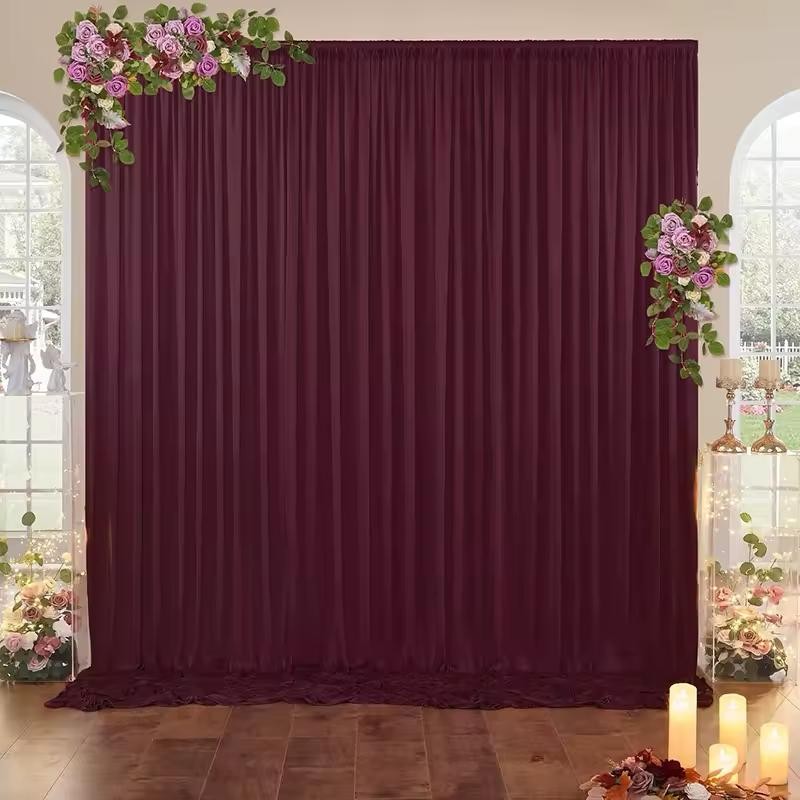 White Ceiling Drapes for Weddings and Parties – Polyester Backdrop