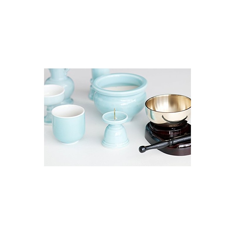 Domestic Category: Buddhist Ritual Implements Set * Ceramic * Category: