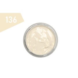 Kaps Professional Shoe Care Delicate Cream with Sponge Applicator for Cleaning and Refreshing Natural Leather and Synthetic Leather, 50 ml - Off-White -