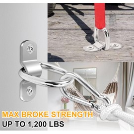 D Rings Tie Down Anchors, Heavy Duty 1/4” Trailer Tie Down Hooks 1200 lbs Capacity Trailers Trucks Bed Anchors with Screws for Trailer Truck Cargo Bed Bracket Surface Mount (12Pack)