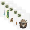 Smokey Bear ® 5-Pack Sticker Bundle - Waterproof Stickers for