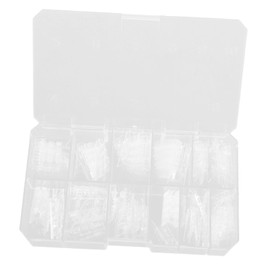 minkissy Accents False Nails Pcs Women's Nail Tips in Trapezoidal Shape Plastic Manicure Supplies Reusable Portable