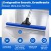 16" Notched Epoxy Floor Squeegee with 62" Long Handle for