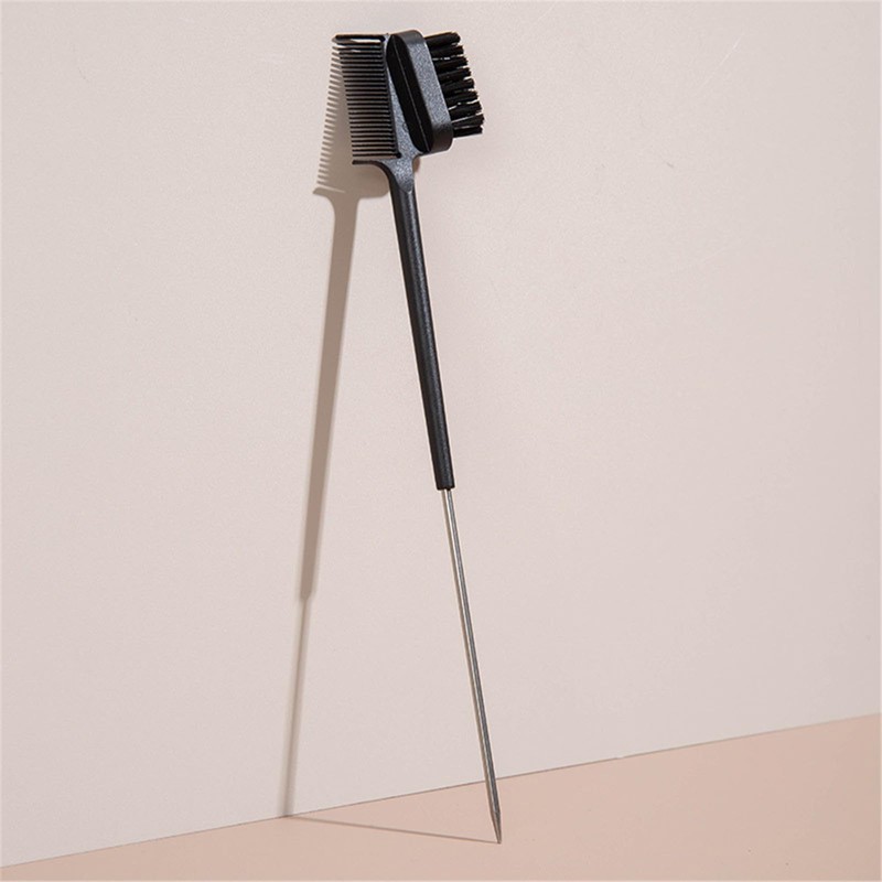 Ouxuefen Hair Edge Brush with Tail Comb - Double Sided