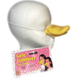 FORUM Deluxe YELLOW DUCK NOSE Donald Latex Rubber Duckie Bird Daffy Funny Beak Mask