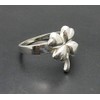 Sterling silver ring clover solid 925 Empress
