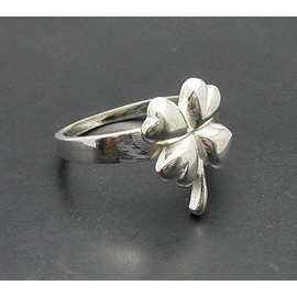 Sterling silver ring clover solid 925 Empress