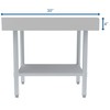 KoolMore 16 Gauge Stainless Steel Commercial Equipment Stand - 30