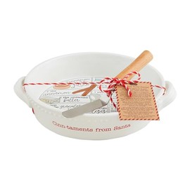 Mud Pie Cinnamon Roll Recipe, baker 2" x 9" dia | spatula 4" | card 3" x 2 1/4", WHITE