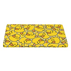 ASYG Duck Print Tablecloths Rectangle (30"x 48"), Cute Duck Table Cover Reusable Decor for Dining Outdoor Party