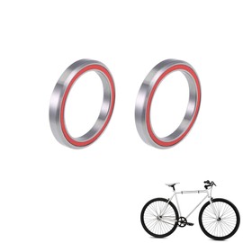 Hezhou Pack of 2 Cap Bike Steel Bearing Headset Steel Steering Bearing Sealed Bearings Single Stainless and Durable Individual Repair Parts, Accessories for Road Bikes, Mountain Bikes (42 mm)