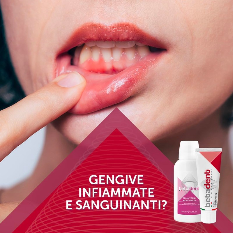Betadent Set of 2 Toothpastes for sensitive, inflamed and irritated