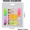 Fishing Jig Head Hooks Soft Grub Plastic Lures Bait, 17pcs