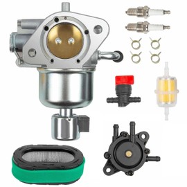 16-853-19S Carburetor Compatible with Kohler KT725 KT730 KT735 KT740 KT745 7000 Series Engine with Air Filter, Oil Filter, Fuel Pump Replaces 32-853-67-S, 32-853-63S Carb