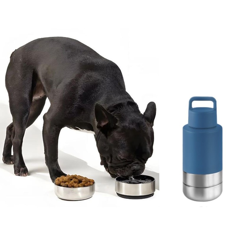 Dog Water Bottle (Nautical Blue, 32 oz.)