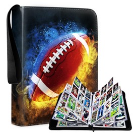 Viyohoh 9 Pokect Trading Card Binder, 2025 Football Card Binder Album with 50 Binder Sleeves fit 900 Sport Cards, Card Storage Book Compatible with TCG/MTG and Sports Card