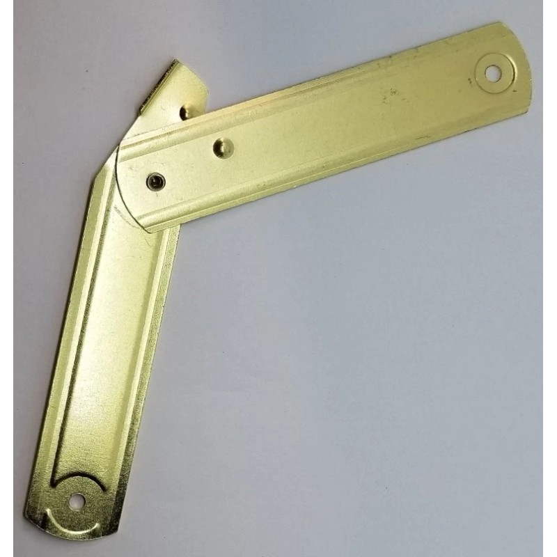 LARGE BRASS Plated Trunk Lid Stay - chest steamer antique