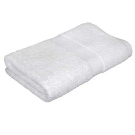 Rifz Textiles IRV Collection Premium Cotton Blend Bath Towels with 12/S Ring-Spun Yarn, Single-Cam Border, White 22"X44" 6 PK for Everyday Luxury and Durability