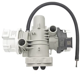 AHA75693423 Washer Drain Pump Assembly Fit for LG WSEX200HNA WKGX201HBA WKGX201HWA WKEX200HWA WKEX200HBA WM4000HBA WM4000HWA 41563 41463 WM3555HWA WM4200HBA WM4200HWA WM4500HBA WM3900HWA WM3900HBA